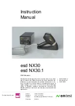 EM TEST esd NX30 Instruction Manual preview