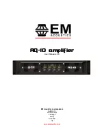 EM AQ-10 User Manual предпросмотр