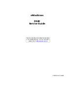 eMachines D620 Series Service Manual preview