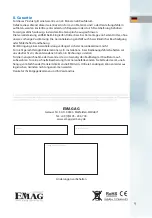 Preview for 9 page of EMAG Emmi-04D Operating Instructions Manual