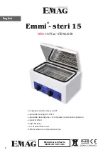 Предварительный просмотр 8 страницы EMAG Emmi steri 15 Operating Instruction