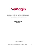 Предварительный просмотр 1 страницы eMagin SXGA096 User Manual