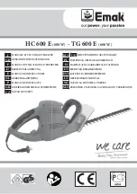 Preview for 1 page of EMAK HC 600 E Operators Instruction Book