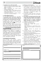 Preview for 7 page of EMAK HC 600 E Operators Instruction Book