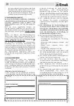 Preview for 19 page of EMAK HC 600 E Operators Instruction Book