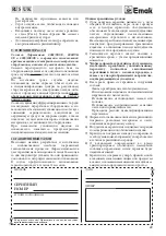 Preview for 43 page of EMAK HC 600 E Operators Instruction Book