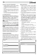 Preview for 47 page of EMAK HC 600 E Operators Instruction Book