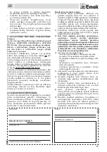 Preview for 63 page of EMAK HC 600 E Operators Instruction Book