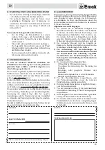 Предварительный просмотр 19 страницы EMAK HC 750 E Operators Instruction Book