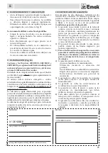 Предварительный просмотр 23 страницы EMAK HC 750 E Operators Instruction Book