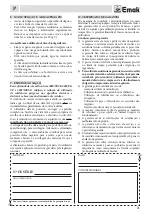 Предварительный просмотр 31 страницы EMAK HC 750 E Operators Instruction Book