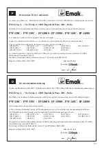 Предварительный просмотр 131 страницы EMAK IP 1200S Operators Instruction Book