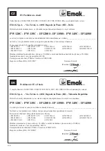 Предварительный просмотр 134 страницы EMAK IP 1200S Operators Instruction Book