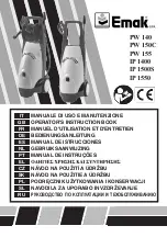 EMAK IP 1400 Operators Instruction Book preview