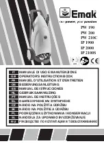 EMAK IP 1900 Operators Instruction Book preview