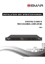 Предварительный просмотр 1 страницы EMAR 0802 Installation And Operation Manual