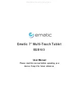 Предварительный просмотр 2 страницы Ematic EGB103 User Manual