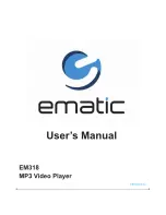 Предварительный просмотр 1 страницы Ematic EM318 User Manual