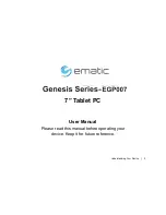 Предварительный просмотр 2 страницы Ematic Genesis EGP007 User Manual