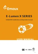 Предварительный просмотр 1 страницы emaux E-Lumen X Series Installation And Operation Manual