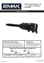 Preview for 1 page of Emax EATIWH1S1P Operator'S Manual