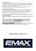 Preview for 8 page of Emax EATIWH1S1P Operator'S Manual