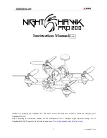 Emax Nighthawk Pro 200 Instruction Manual preview