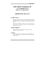 Предварительный просмотр 2 страницы Embedded Computer EBC-I855C Operation Manual