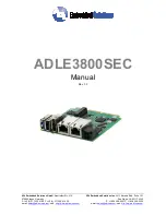 Embedded Solutions ADLE3800SEC Manual предпросмотр