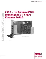 Embedded Solutions CompactPCI F301-3U User Manual предпросмотр