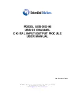 Embedded Solutions USB-DIO-96 User Manual предпросмотр