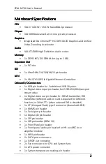 Preview for 10 page of Embedded EPIA-M700 User Manual