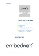 Предварительный просмотр 1 страницы Embedian SMARC-FiMX6 User Manual