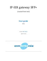 Предварительный просмотр 1 страницы Embrionix EB22 family User Manual