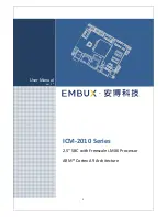 Embux ICM-2010 Series User Manual preview