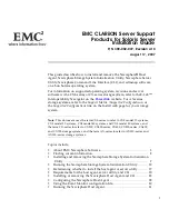 Предварительный просмотр 1 страницы EMC CLARiiON 300002039 Installation Manual