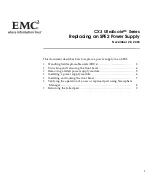 Предварительный просмотр 1 страницы EMC2 CX3 UltraScale Series Manual