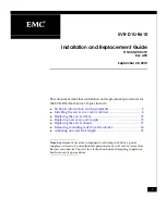 Preview for 1 page of EMC2 SVR-D1U-R610 Installation And Replacement Manual