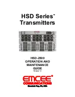 Предварительный просмотр 1 страницы Emcee HSD Series Operation And Maintenance Manual