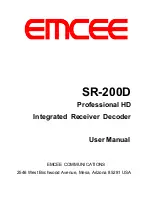 Emcee SR-200D User Manual предпросмотр