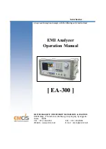 EMCIS EA-300 Operation Manual предпросмотр