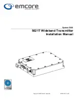 Preview for 1 page of Emcore 5021T Installation Manual