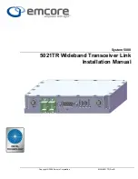 Preview for 1 page of Emcore 5021TR Installation Manual