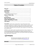 Preview for 2 page of Emcore 5021TR Installation Manual