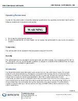 Preview for 9 page of Emcore EOS-6000 Series User Manual