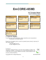 Emcore i65M3 Quick Installation Manual предпросмотр