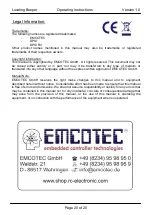 Предварительный просмотр 20 страницы Emcotec Locating Beeper Operating Instructions Manual