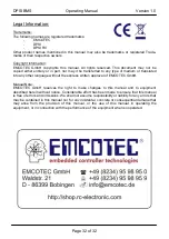 Предварительный просмотр 32 страницы Emcotec RC Electronic DPSI BMS Operating Manual