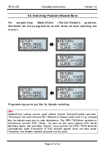 Предварительный просмотр 27 страницы Emcotec RC Electronic DPSI LCD Operating Instructions Manual