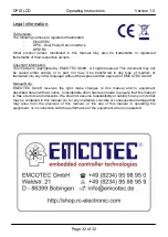 Предварительный просмотр 32 страницы Emcotec RC Electronic DPSI LCD Operating Instructions Manual